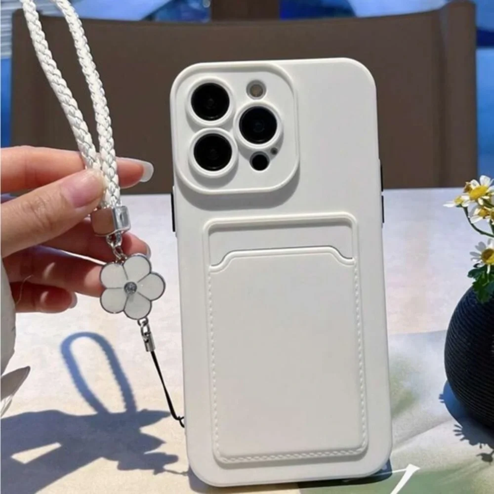 ⚠️Clearance🌟iPhone 14/Pro/Pro Max Phone Case With Card Slot And Lanyard - Picture 2 of 5